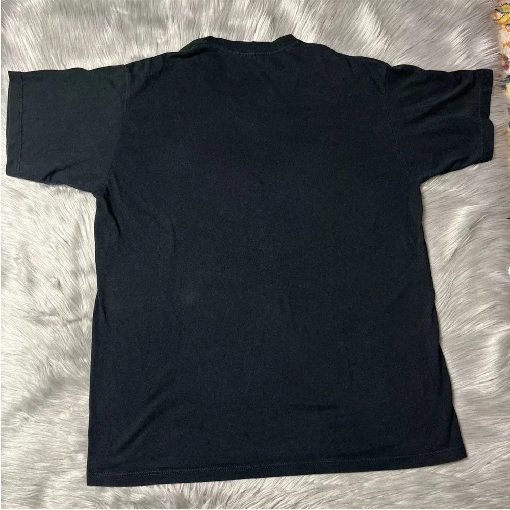 Vintage 90s Nike Made In USA Black Center Swoosh V Neck T Shirt